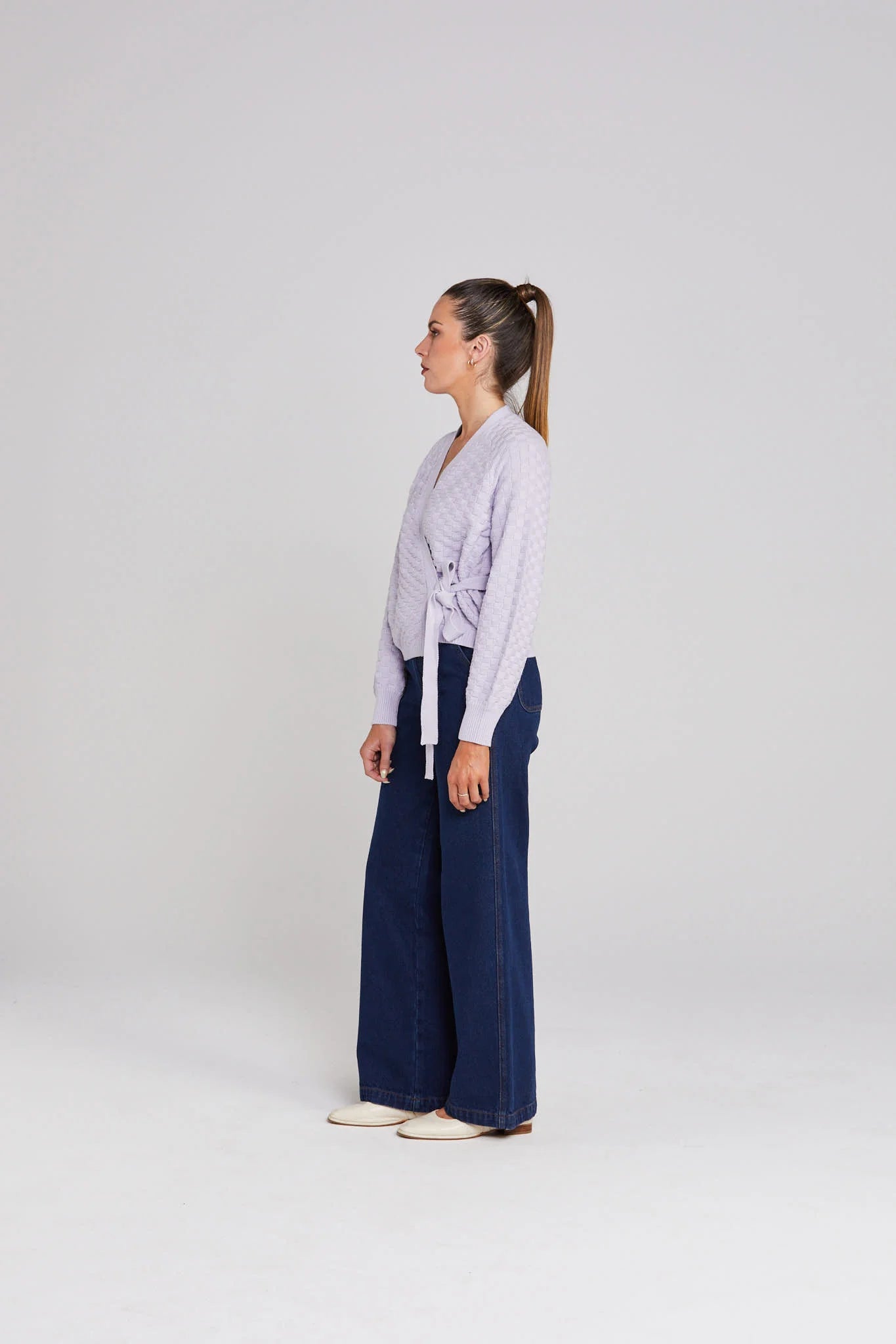 THING THING WRAPT CARDIGAN - LILAC - THE VOGUE STORE