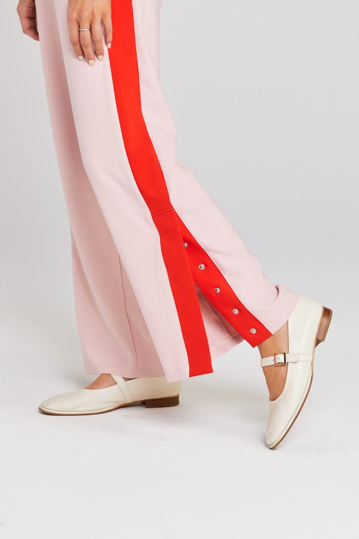 THING THING CONTRAST SNAPPY PANT - PINKY TOMATO - THE VOGUE STORE