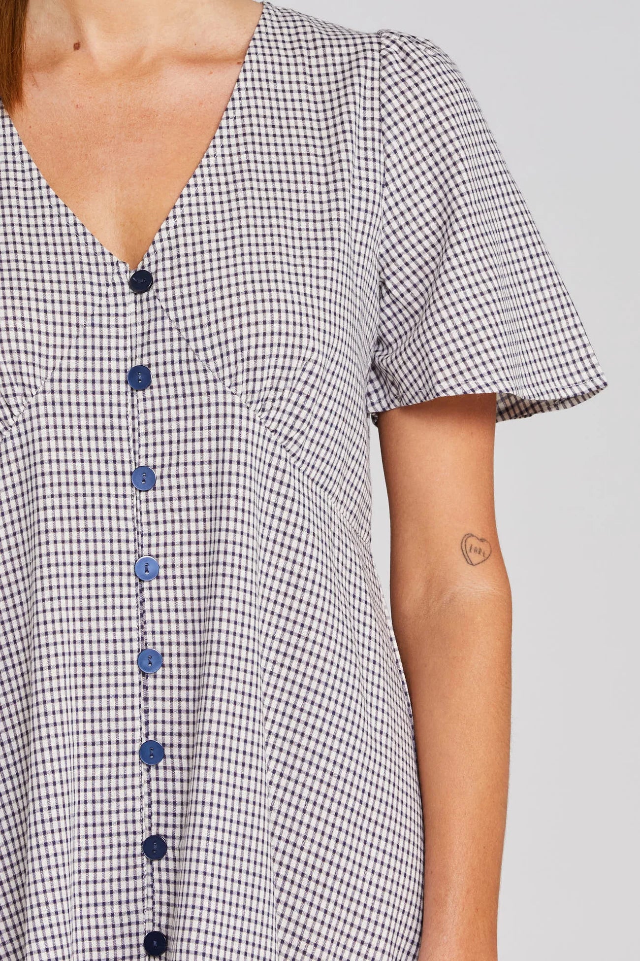 THING THING HAPPY DAYS DRESS - MIDNIGHT CHECKERS - THE VOGUE STORE