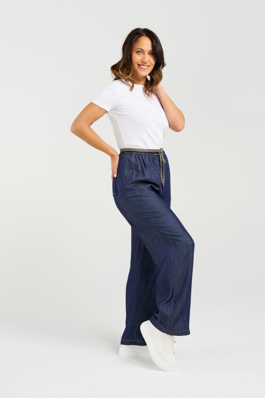 SEDUCE GIA PANT - DARK BLUE - THE VOGUE STORE