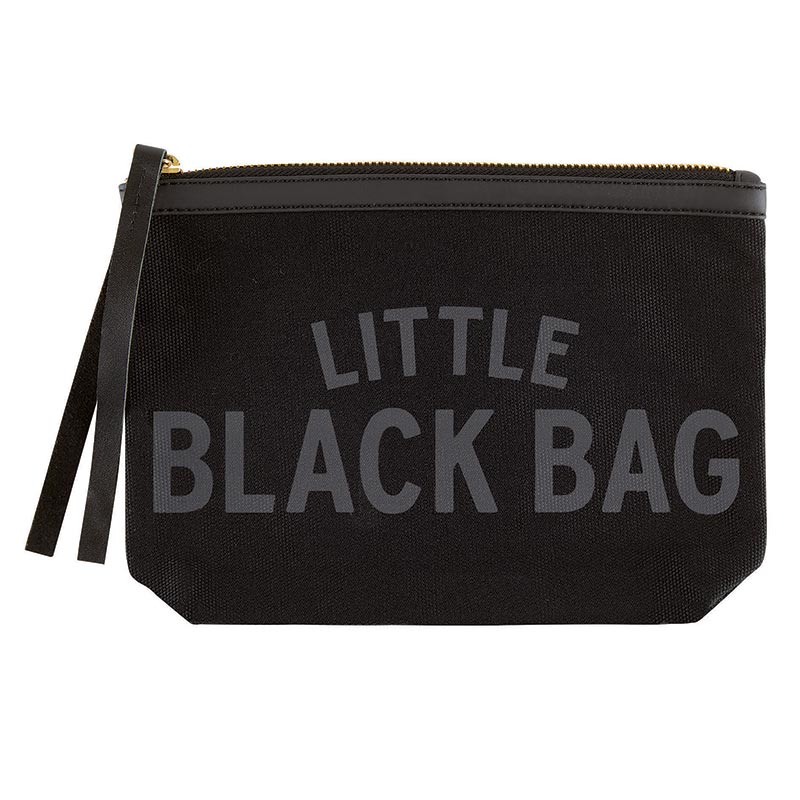 CANVAS POUCH BLACK - LIL BLACK BAG