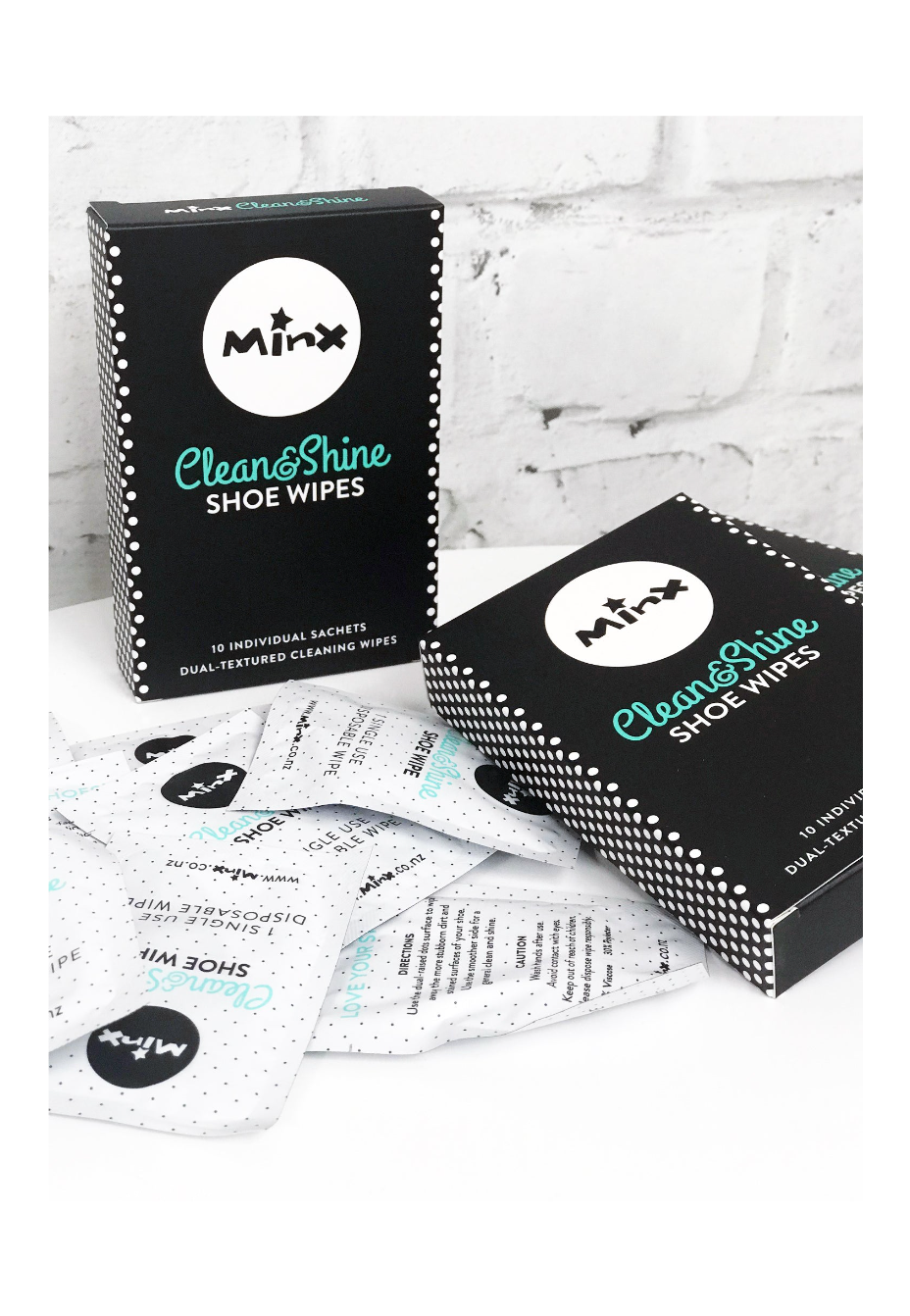 MINX CLEAN & SHINE SHOE WIPES