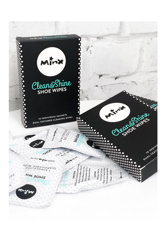 MINX CLEAN & SHINE SHOE WIPES