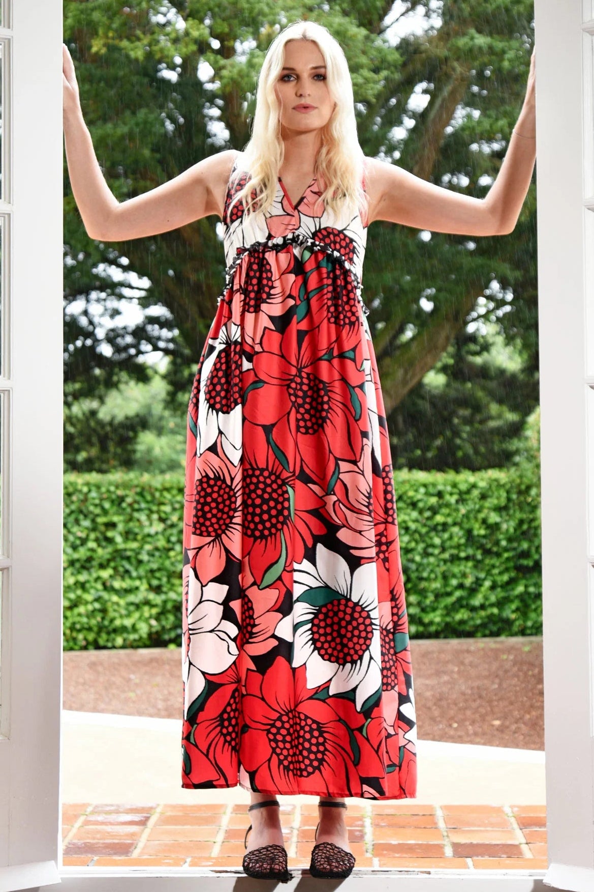 CURATE IN THE LONG DRESS - MIXED SPOT FLORAL - THE VOGUE STORE