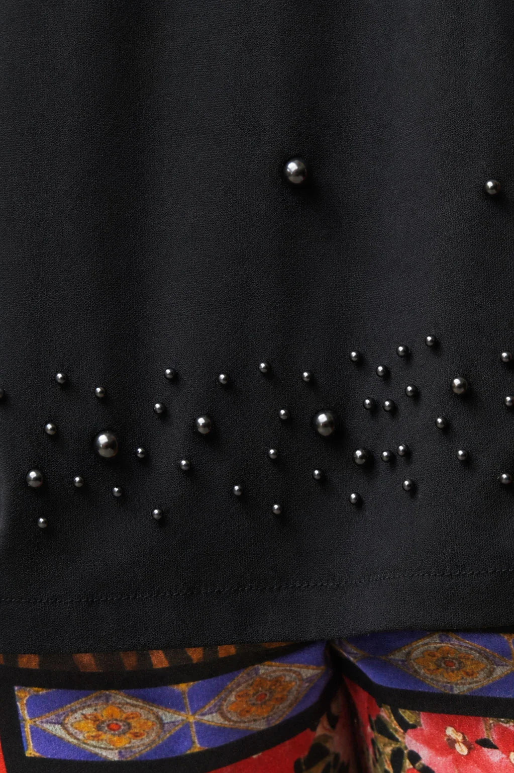 CURATE MY GIRL PEARL TOP - BLACK - THE VOGUE STORE