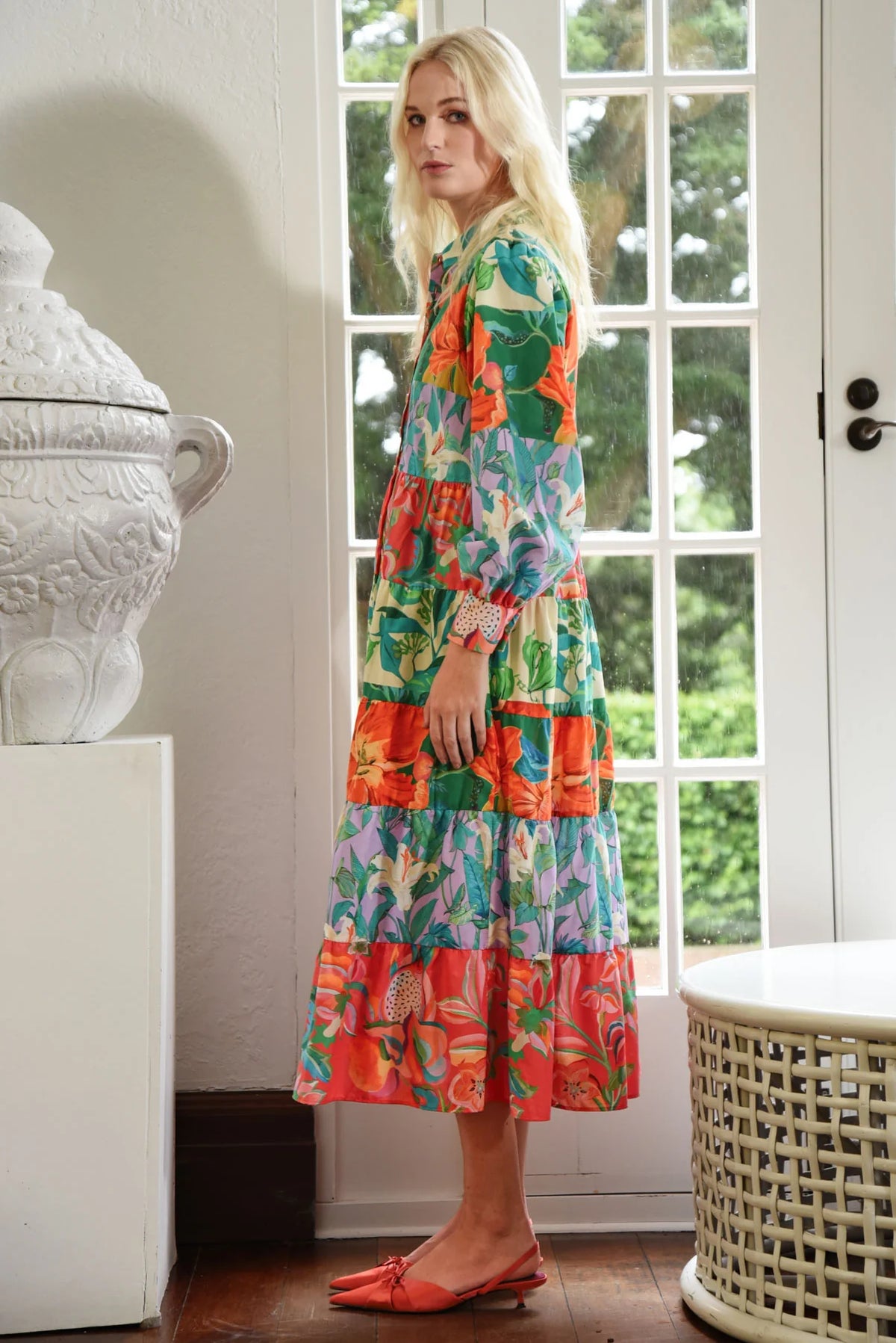 CURATE FINEST HOUR DRESS - TEAL FLORAL - THE VOGUE STORE