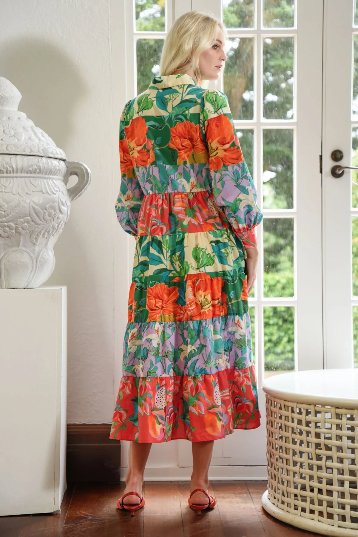 CURATE FINEST HOUR DRESS - TEAL FLORAL - THE VOGUE STORE