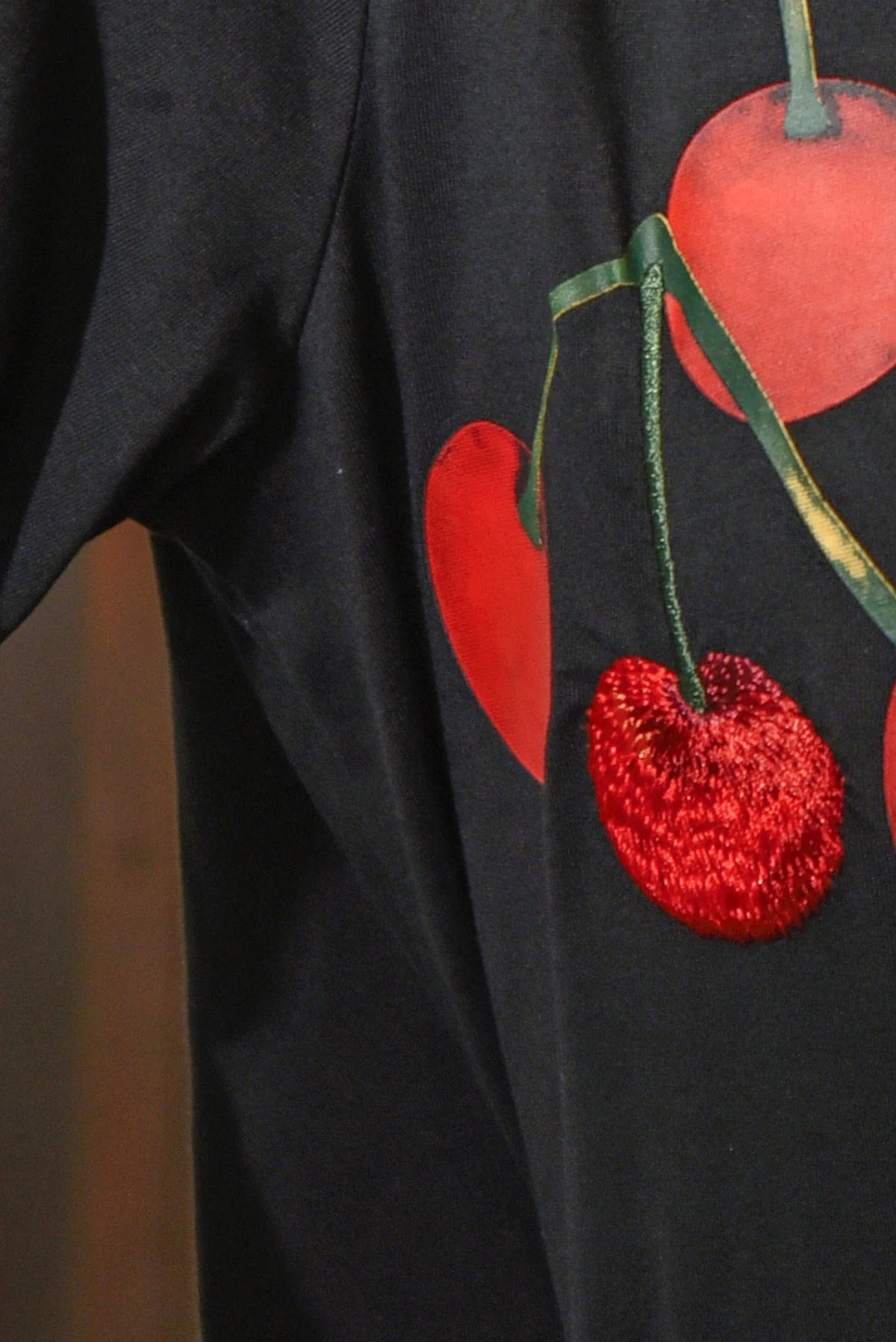 CURATE EAT, DRINK & BE CHERRY TOP - BLACK - THE VOGUE STORE