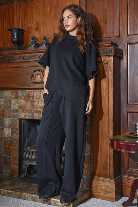 CURATE WALK YOU DOWN PANT - BLACK - THE VOGUE STORE