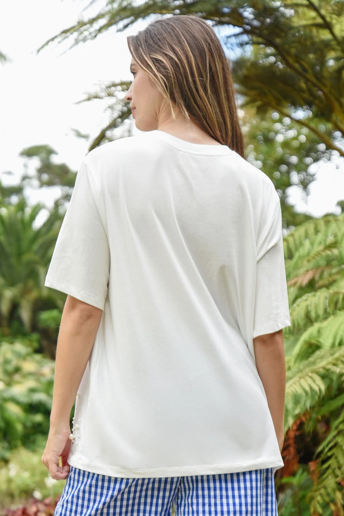CURATE MY GIRL PEARL TOP - WHITE - THE VOGUE STORE