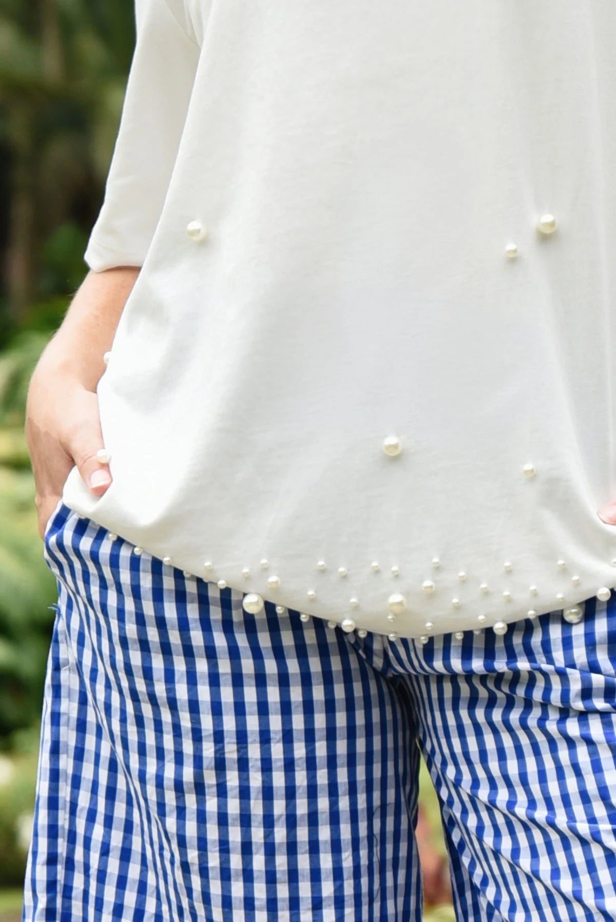CURATE MY GIRL PEARL TOP - WHITE - THE VOGUE STORE