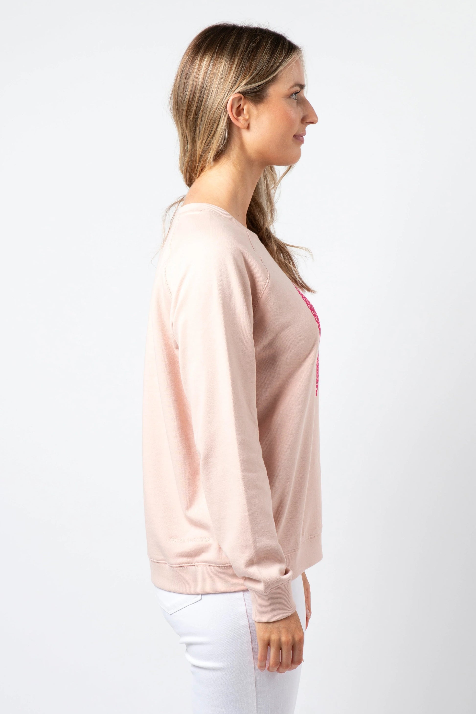 STELLA + GEMMA CLASSIC SWEATER - NEON DOILY HEART - THE VOGUE STORE
