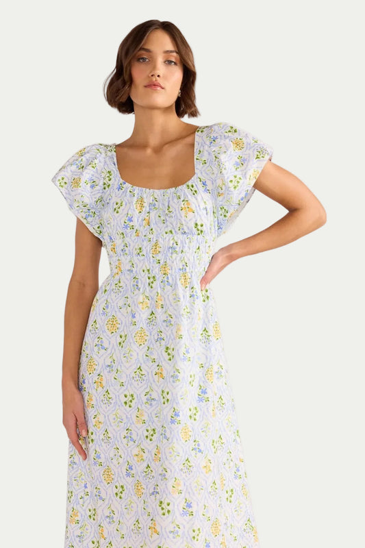 MINKPINK MEADOW FLUTTER MIDI DRESS - THE VOGUE STORE
