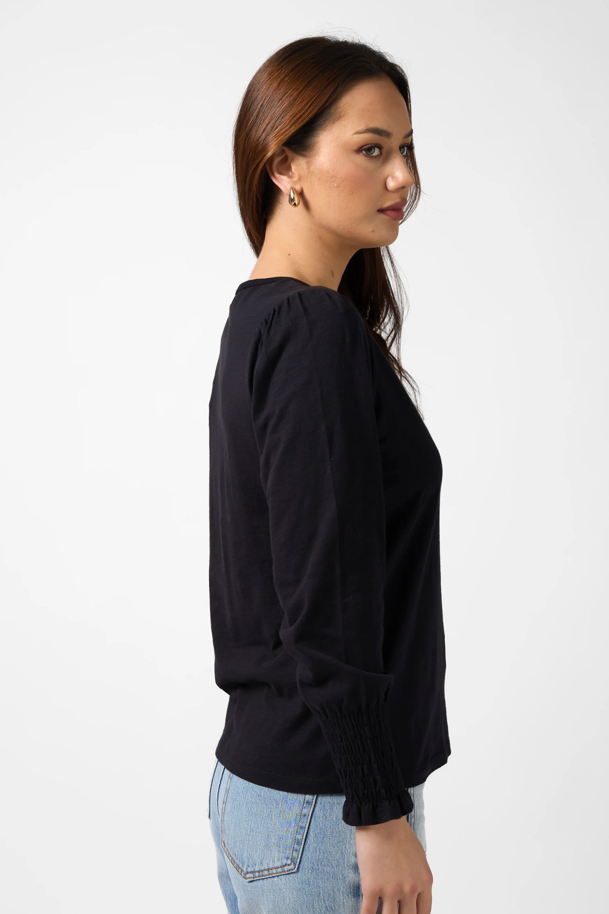 STELLA + GEMMA MAEVE TOP - BLACK - THE VOGUE STORE