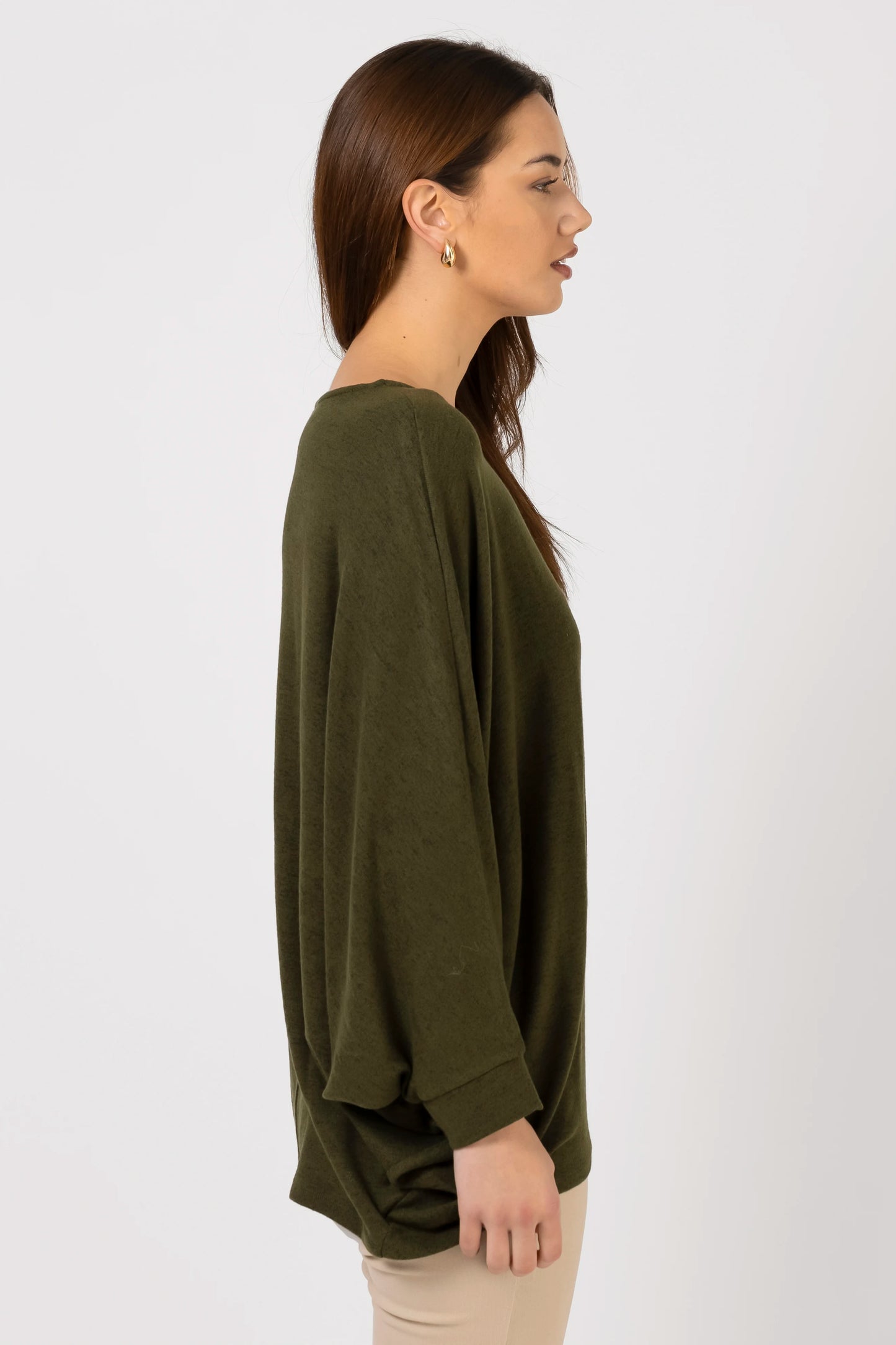 STELLA + GEMMA SABLE TOP - KHAKI - THE VOGUE STORE