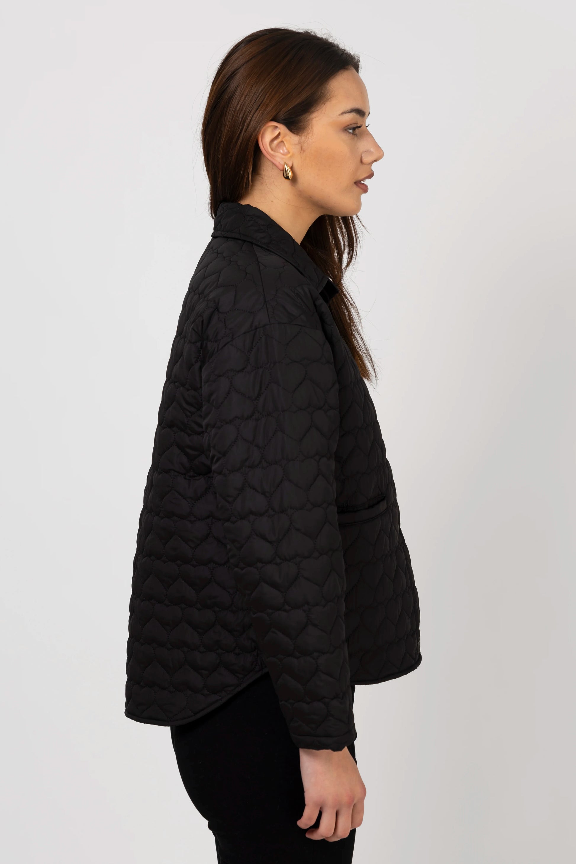 STELLA + GEMMA HEARTLY JACKET - BLACK - THE VOGUE STORE