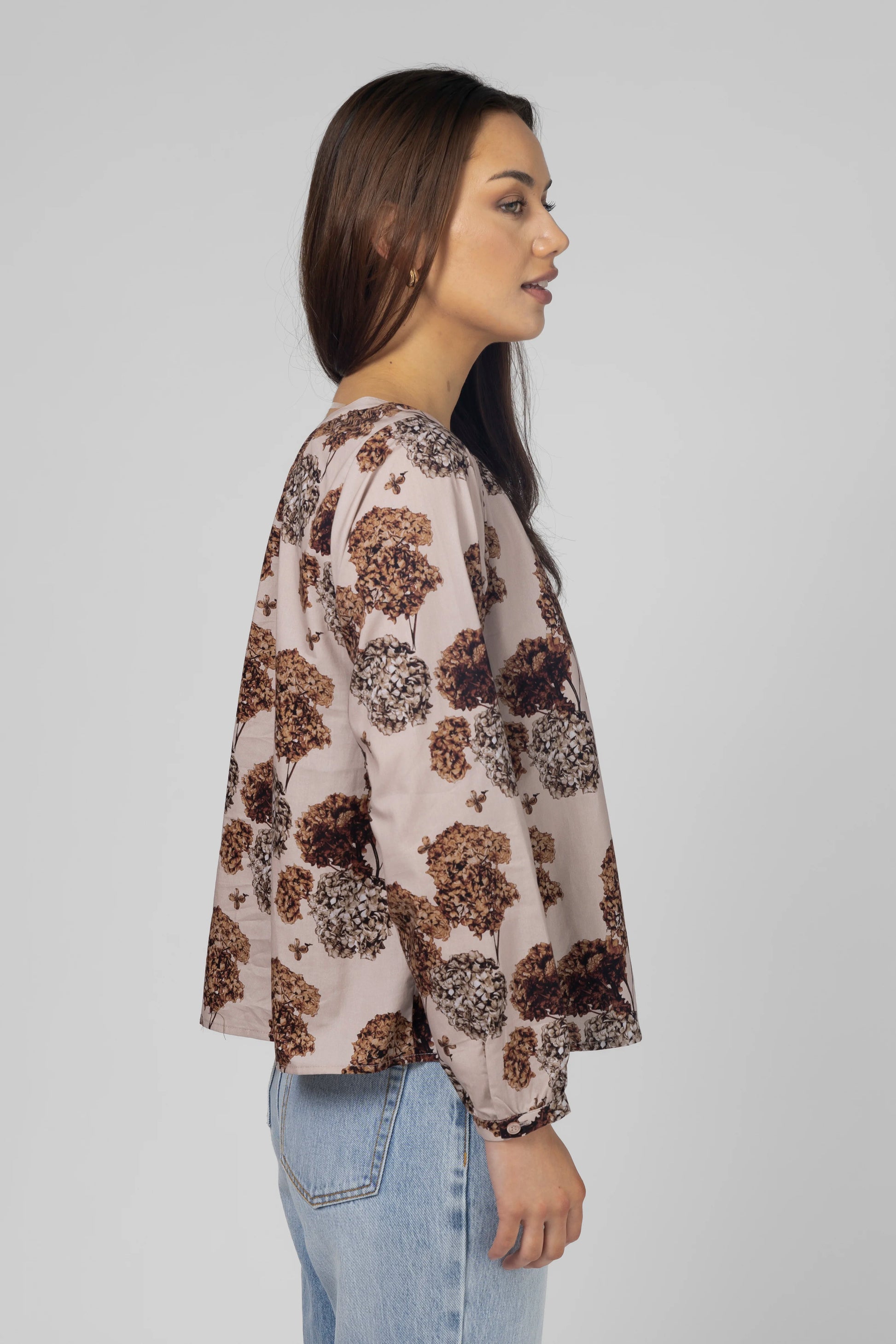 STELLA + GEMMA CONNIE BLOUSE - BLUSH HYDRANGEA - THE VOGUE STORE