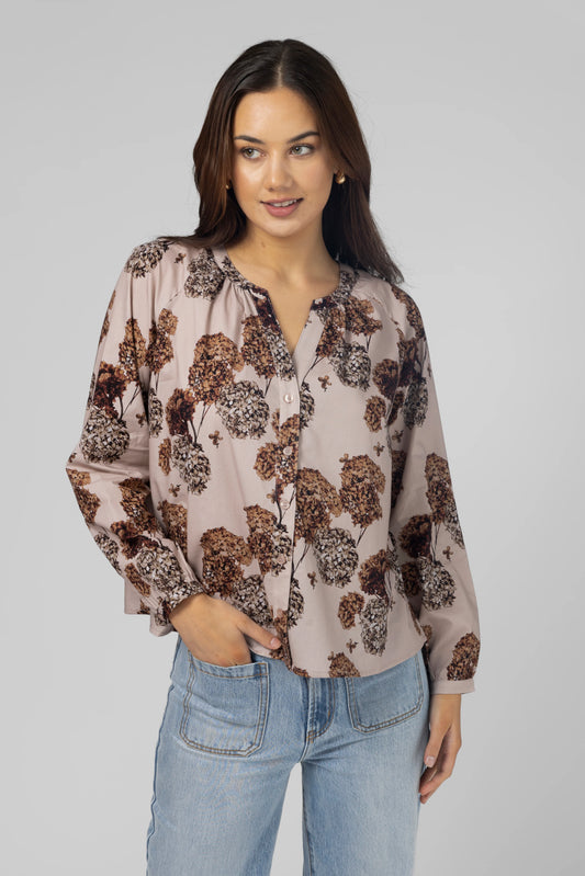 STELLA + GEMMA CONNIE BLOUSE - BLUSH HYDRANGEA - THE VOGUE STORE
