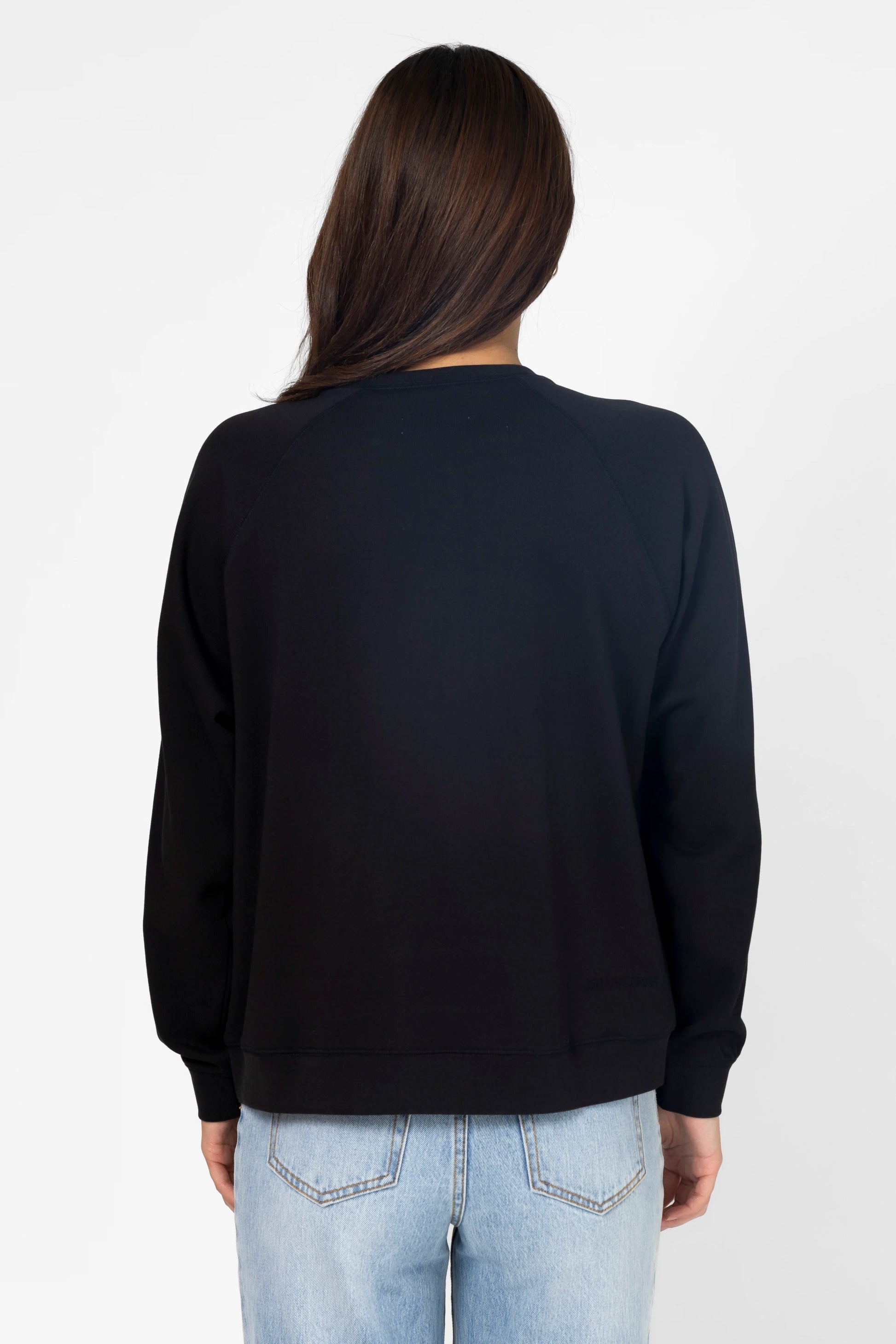 STELLA + GEMMA EVERYDAY SWEATER - BLACK LEOPARD CROSS STRIPES - THE VOGUE STORE