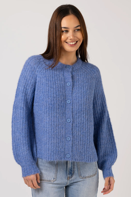 STELLA + GEMMA CORINNE CARDIGAN - CORNFLOWER - THE VOGUE STORE