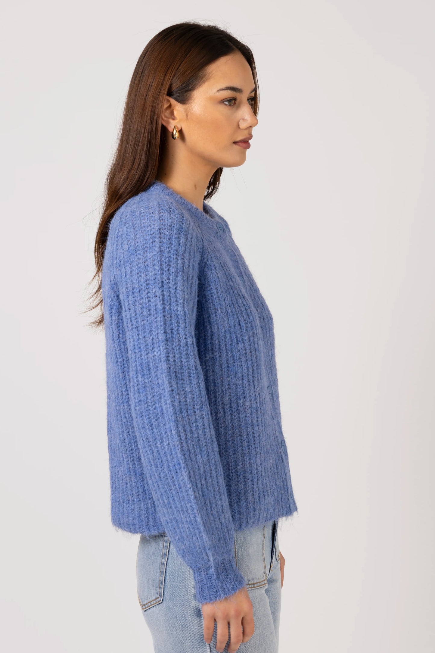 STELLA + GEMMA CORINNE CARDIGAN - CORNFLOWER - THE VOGUE STORE