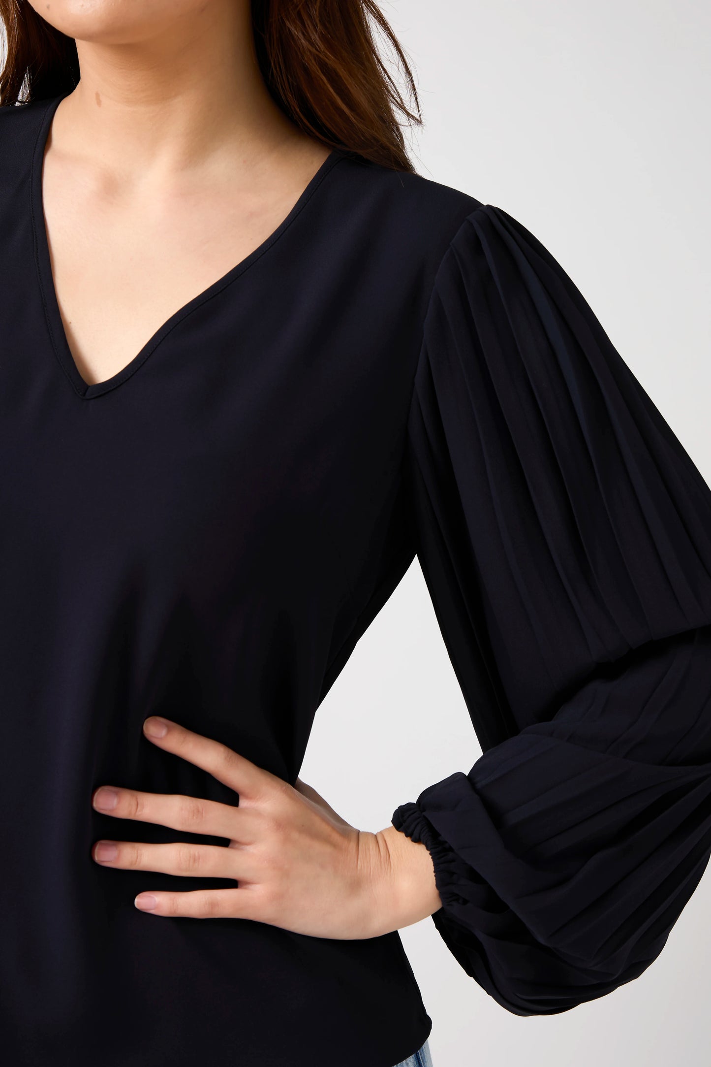 STELLA + GEMMA SABINE BLOUSE - MIDNIGHT - THE VOGUE STORE
