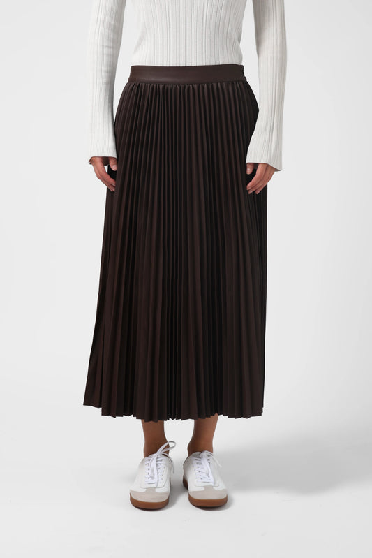 STELLA + GEMMA JULIA SKIRT - CHOCOLATE - THE VOGUE STORE