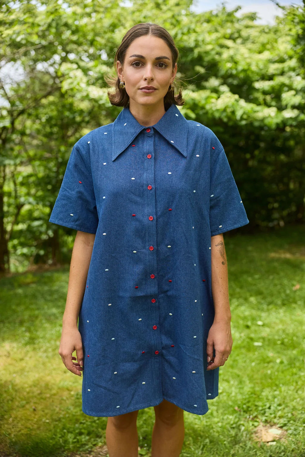 THING THING MONROE DRESS - DOTS - THE VOGUE STORE