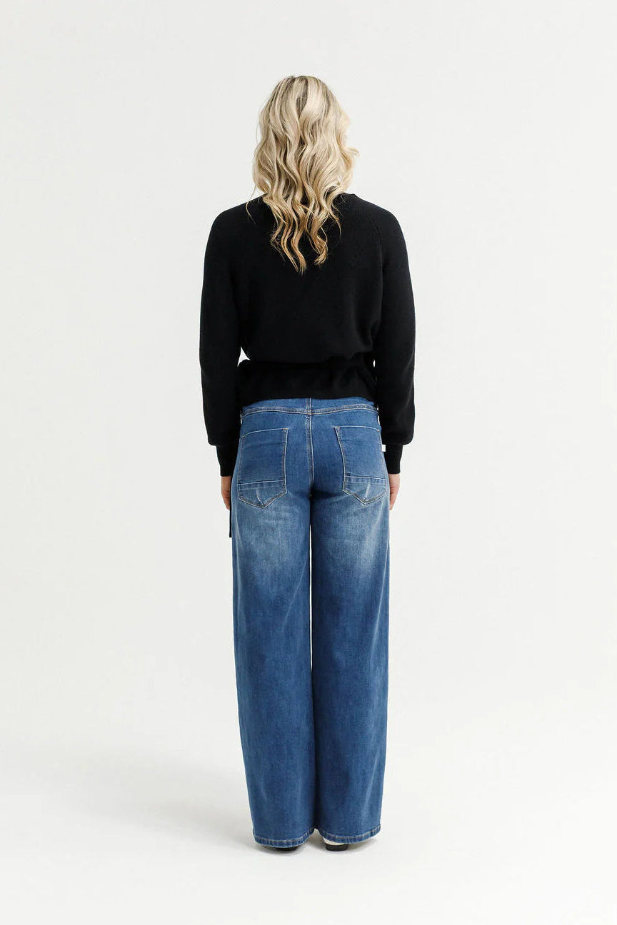 HOMELEE LIZZIE CARDI - BLACK - THE VOGUE STORE