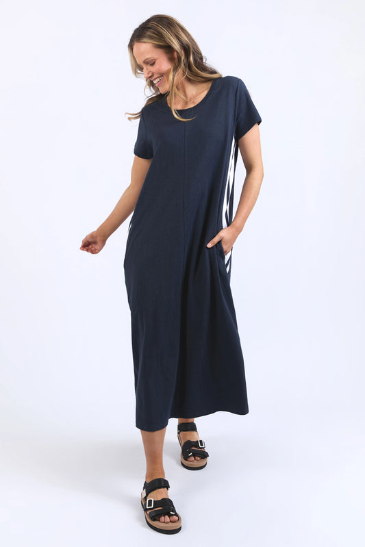FOXWOOD RECOVERY DRESS - NAVY - THE VOGUE STORE