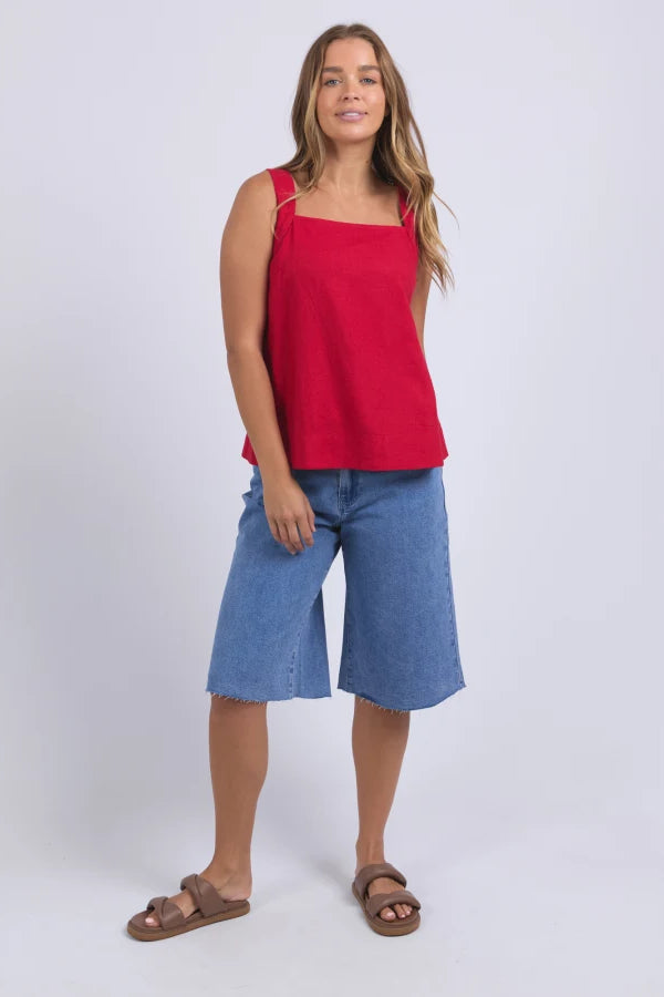 FOXWOOD LOURDES TOP - CRIMSON - THE VOGUE STORE