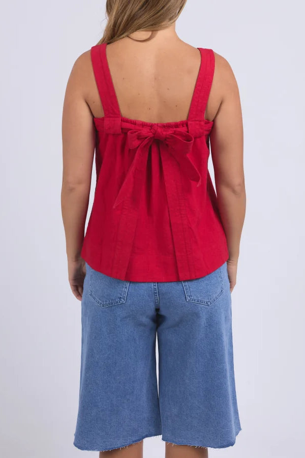 FOXWOOD LOURDES TOP - CRIMSON - THE VOGUE STORE