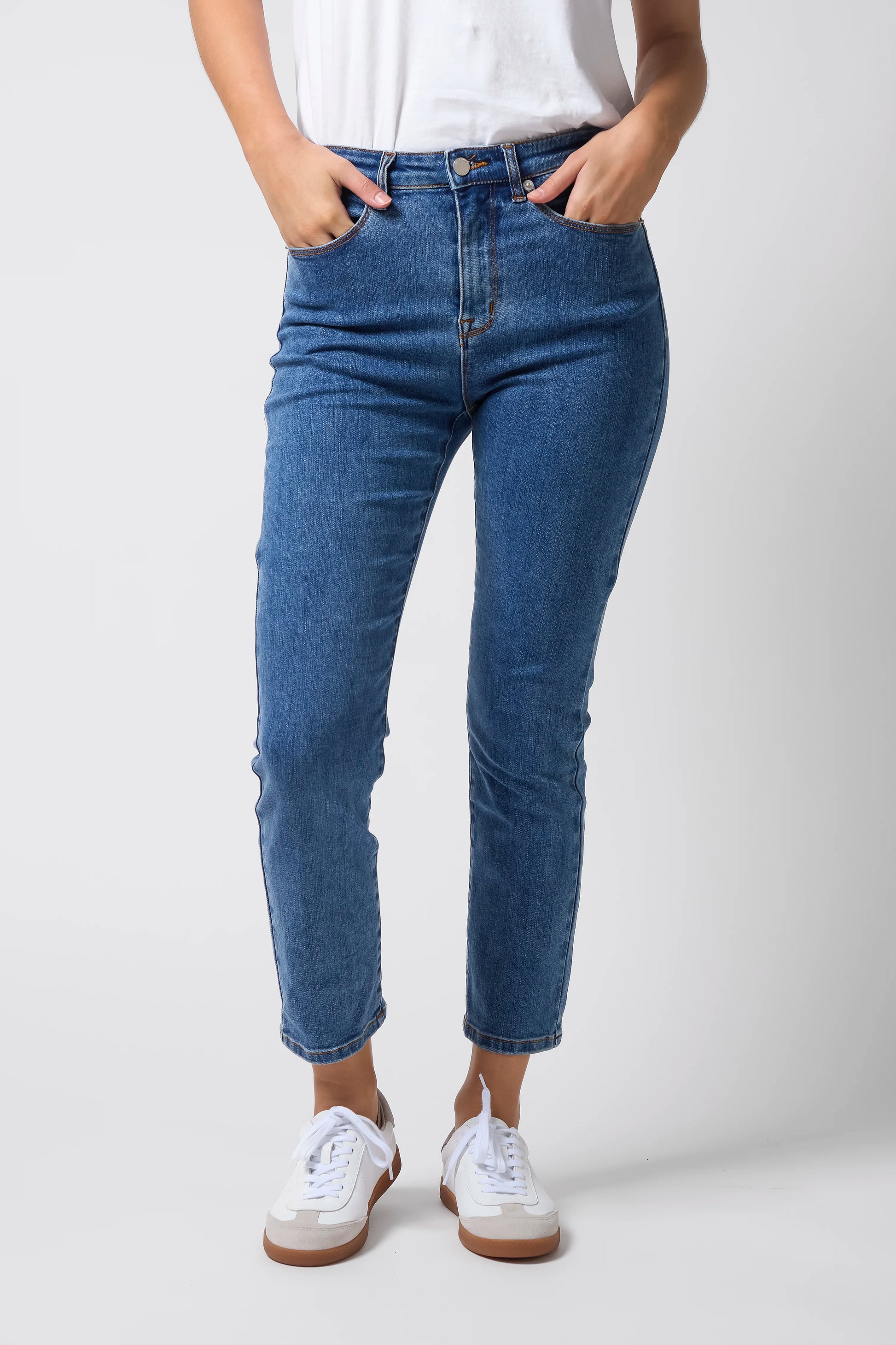 STELLA + GEMMA FRANKIE JEAN - MID BLUE - THE VOGUE STORE