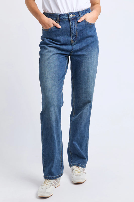 FOXWOOD DEMAND JEAN - VINTAGE BLUE WASH - THE VOGUE STORE