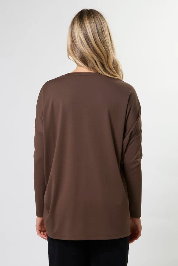 STELLA + GEMMA ROBIN TOP - ESPRESSO