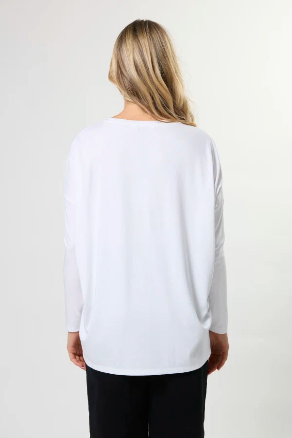 STELLA + GEMMA ROBIN TOP - WHITE - THE VOGUE STORE
