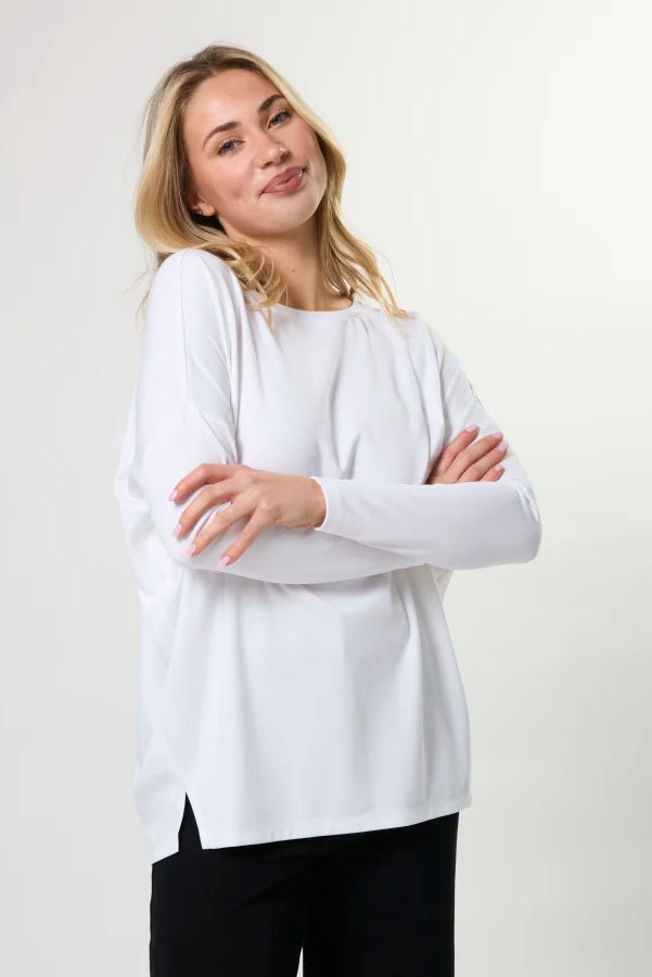 STELLA + GEMMA ROBIN TOP - WHITE - THE VOGUE STORE