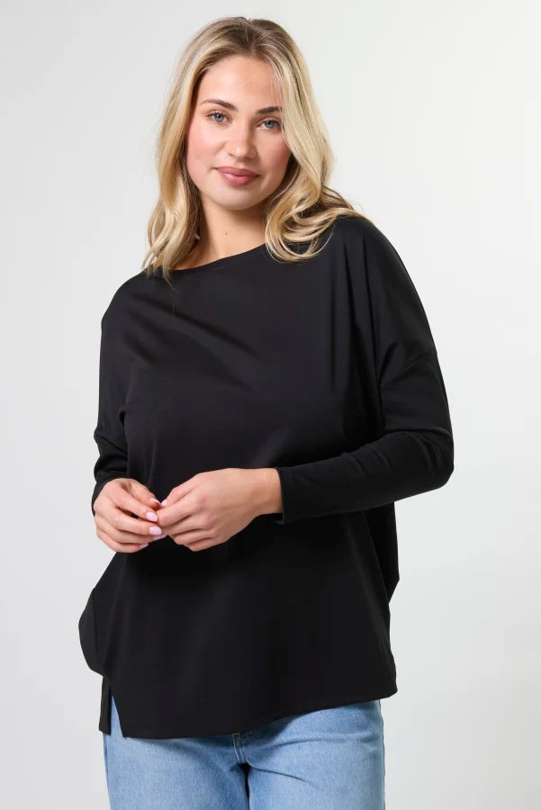 STELLA + GEMMA ROBIN TOP - BLACK - THE VOGUE STORE