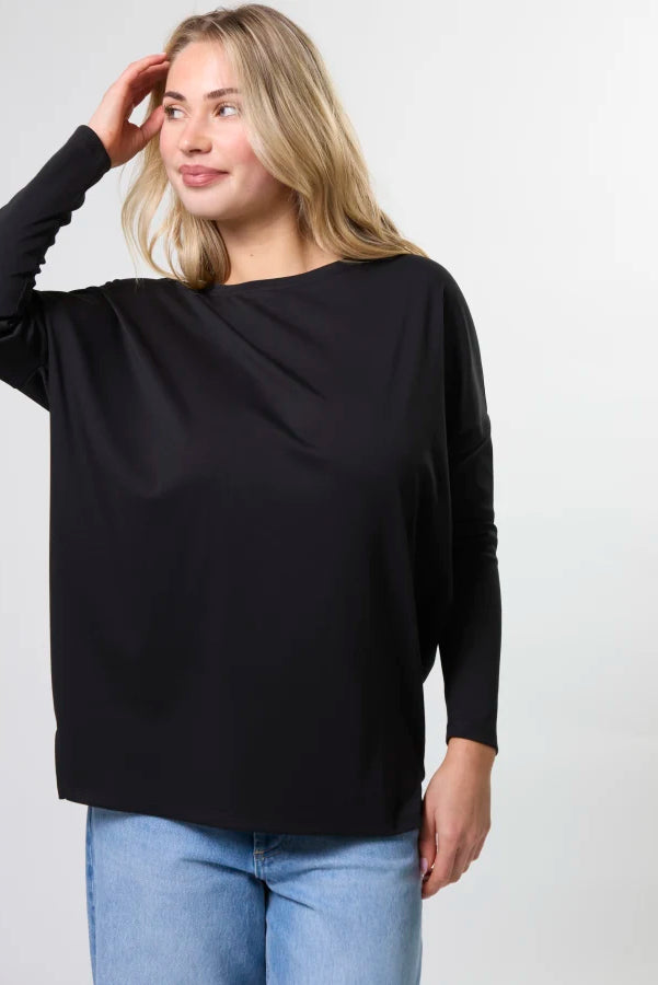STELLA + GEMMA ROBIN TOP - BLACK - THE VOGUE STORE
