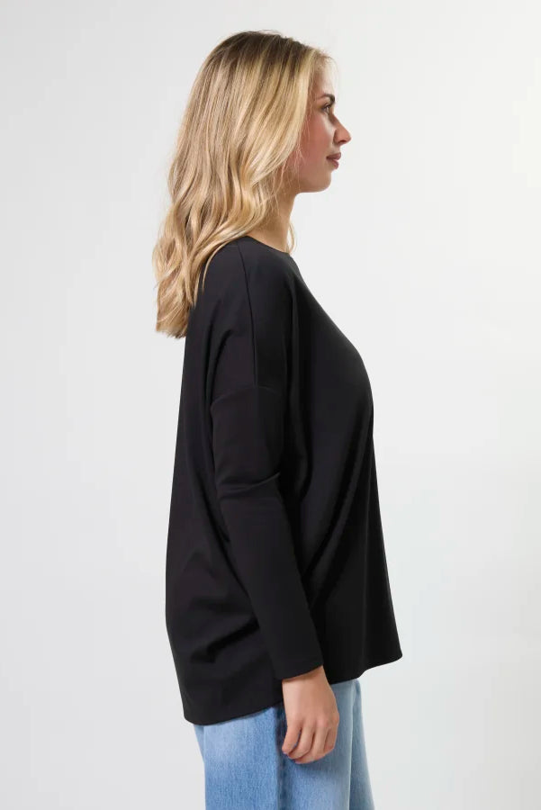 STELLA + GEMMA ROBIN TOP - BLACK - THE VOGUE STORE