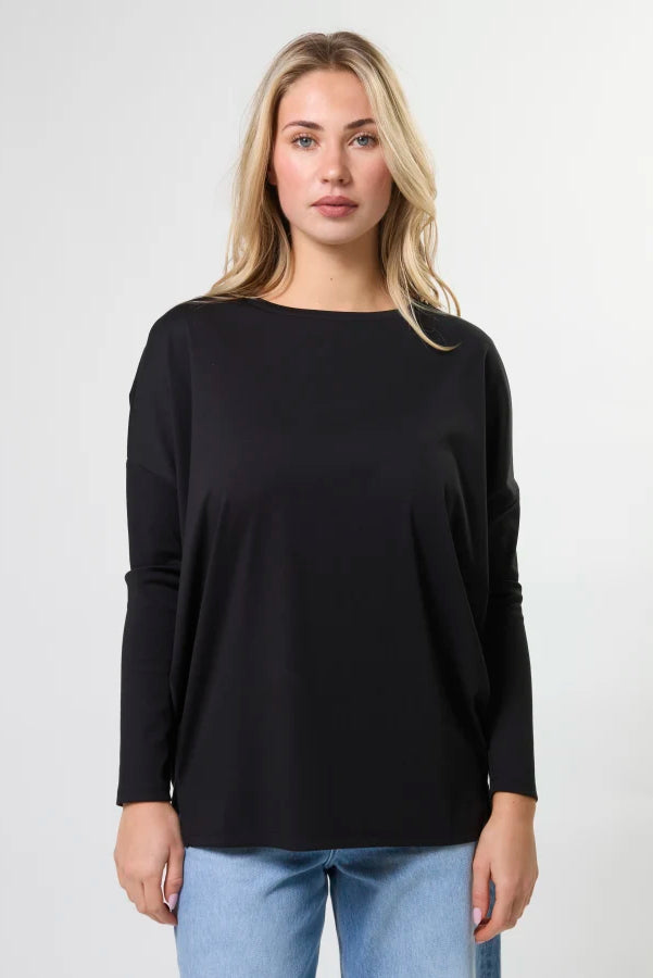 STELLA + GEMMA ROBIN TOP - BLACK - THE VOGUE STORE