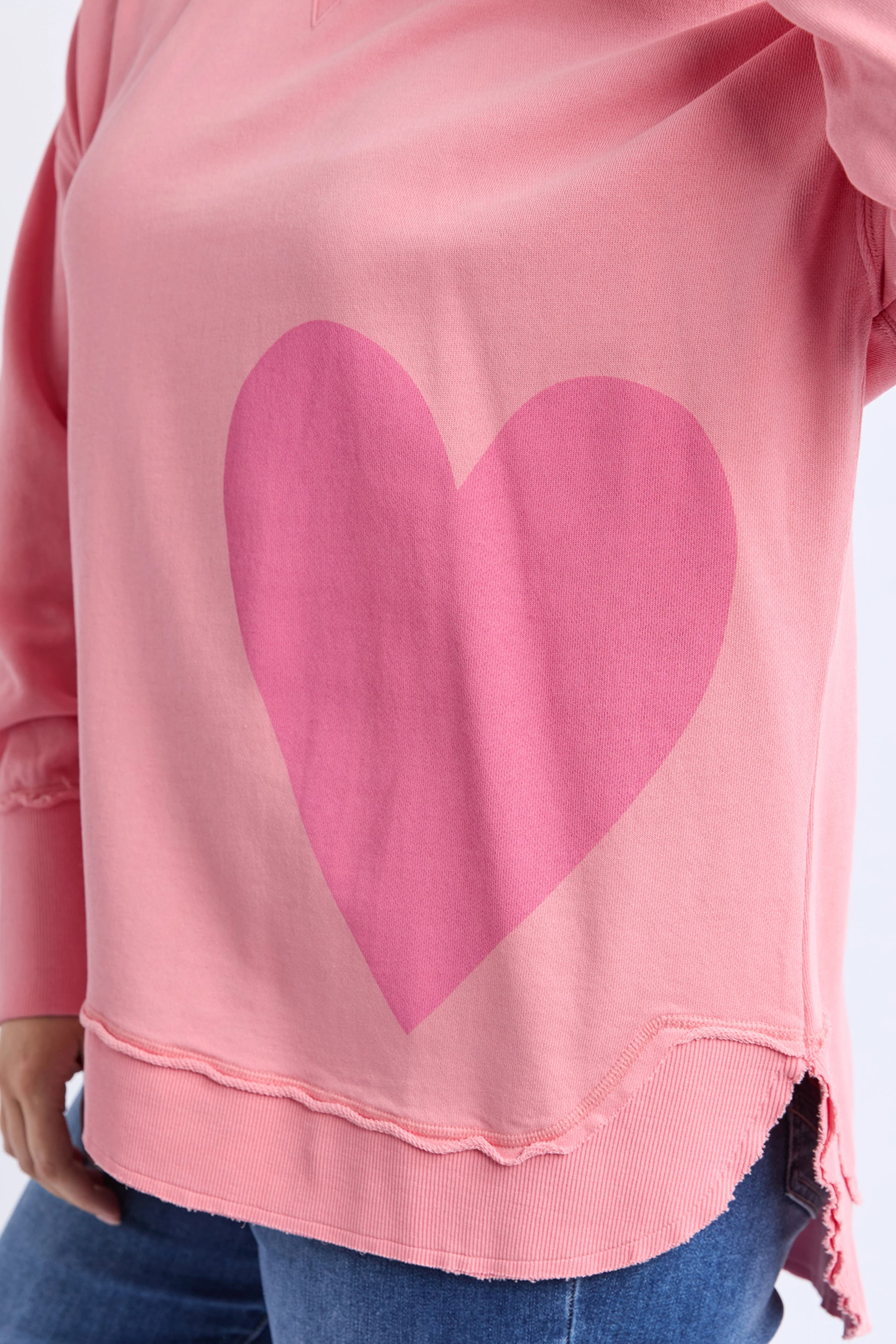 ELM ONE HEART CREW - CHARM PINK - THE VOGUE STORE