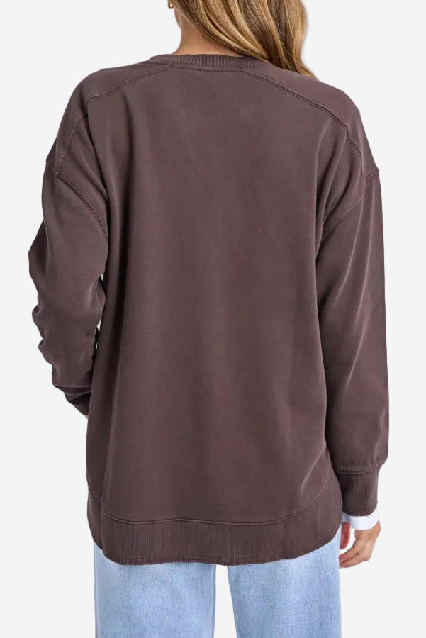 ELM ESTABLISHED CREW - COFFEE - THE VOGUE STORE