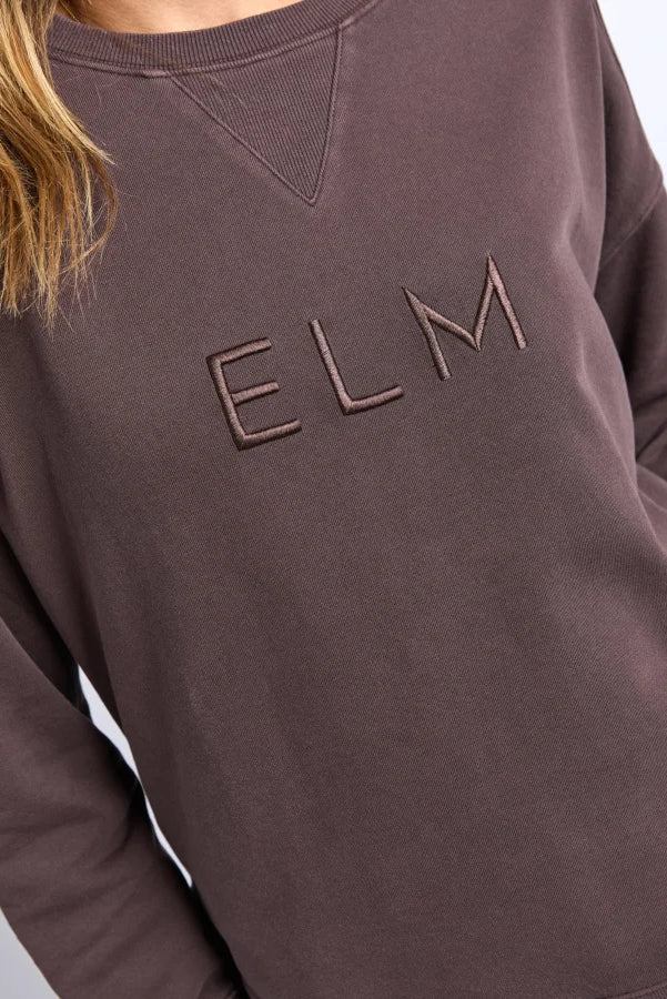 ELM ESTABLISHED CREW - COFFEE - THE VOGUE STORE
