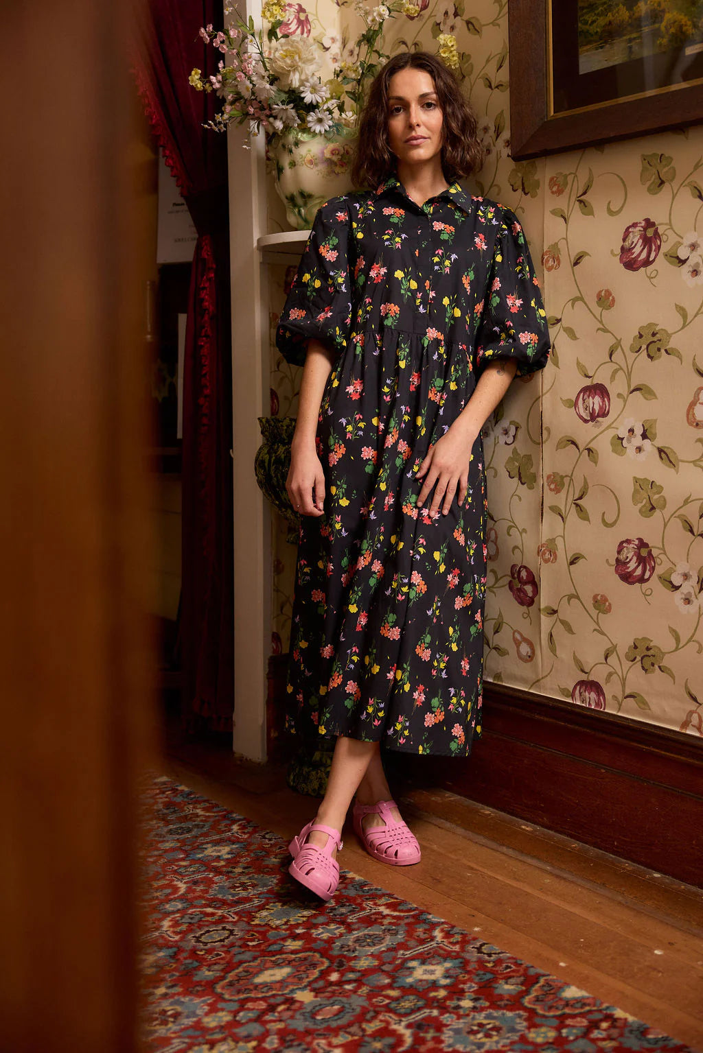 THING THING LUCINDA DRESS - VIVID NOIR - THE VOGUE STORE