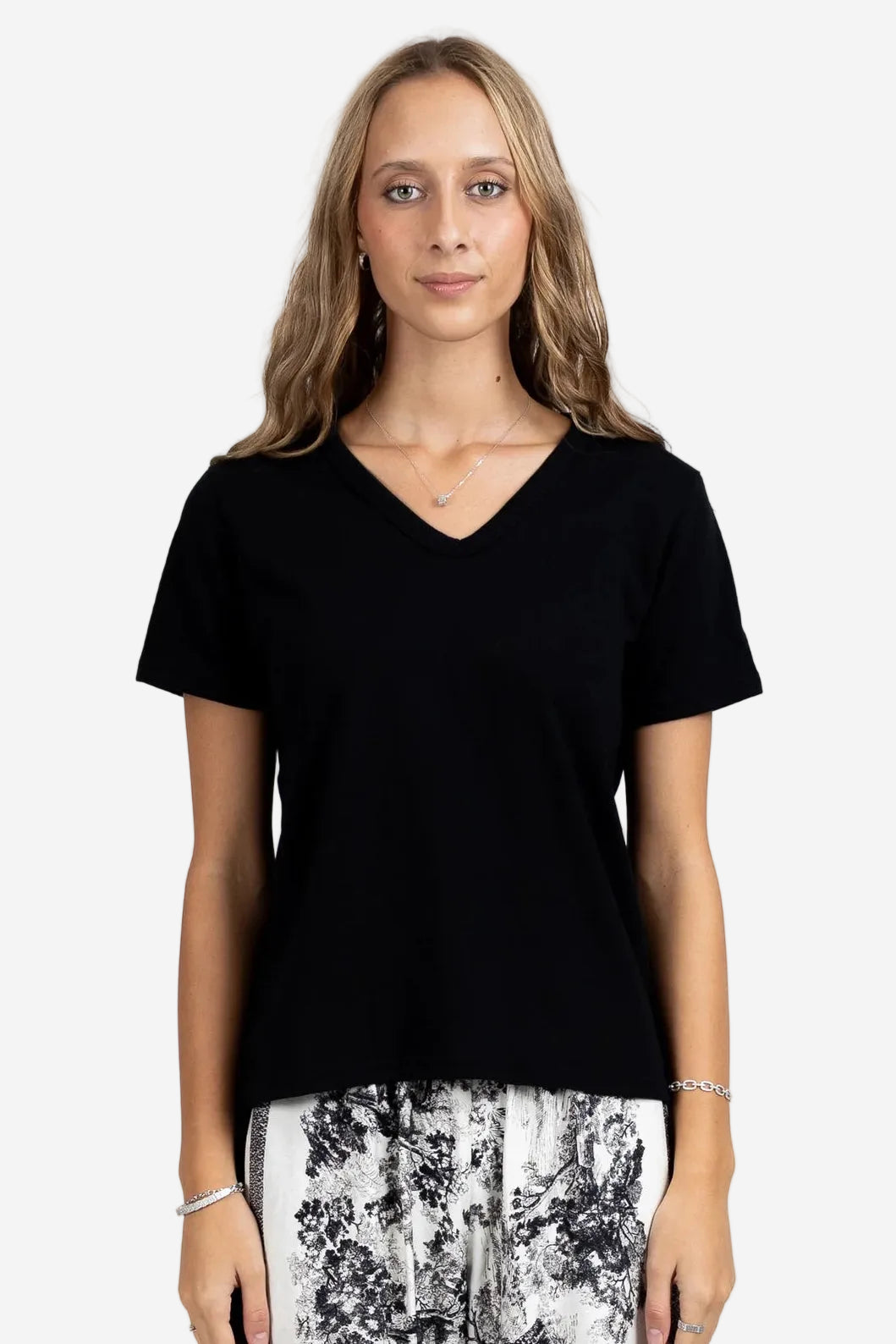 FEDERATION V PLEASE TEE - BLACK - THE VOGUE STORE