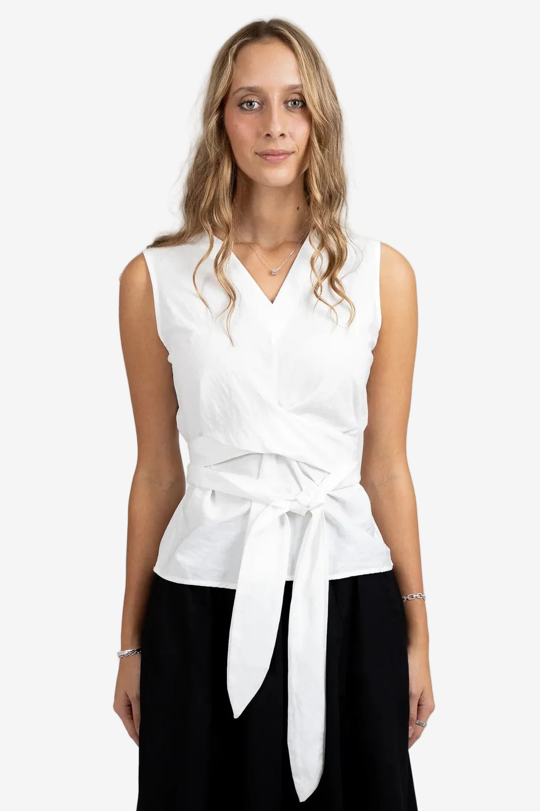 FEDERATION CROSS ME TOP - WHITE - THE VOGUE STORE