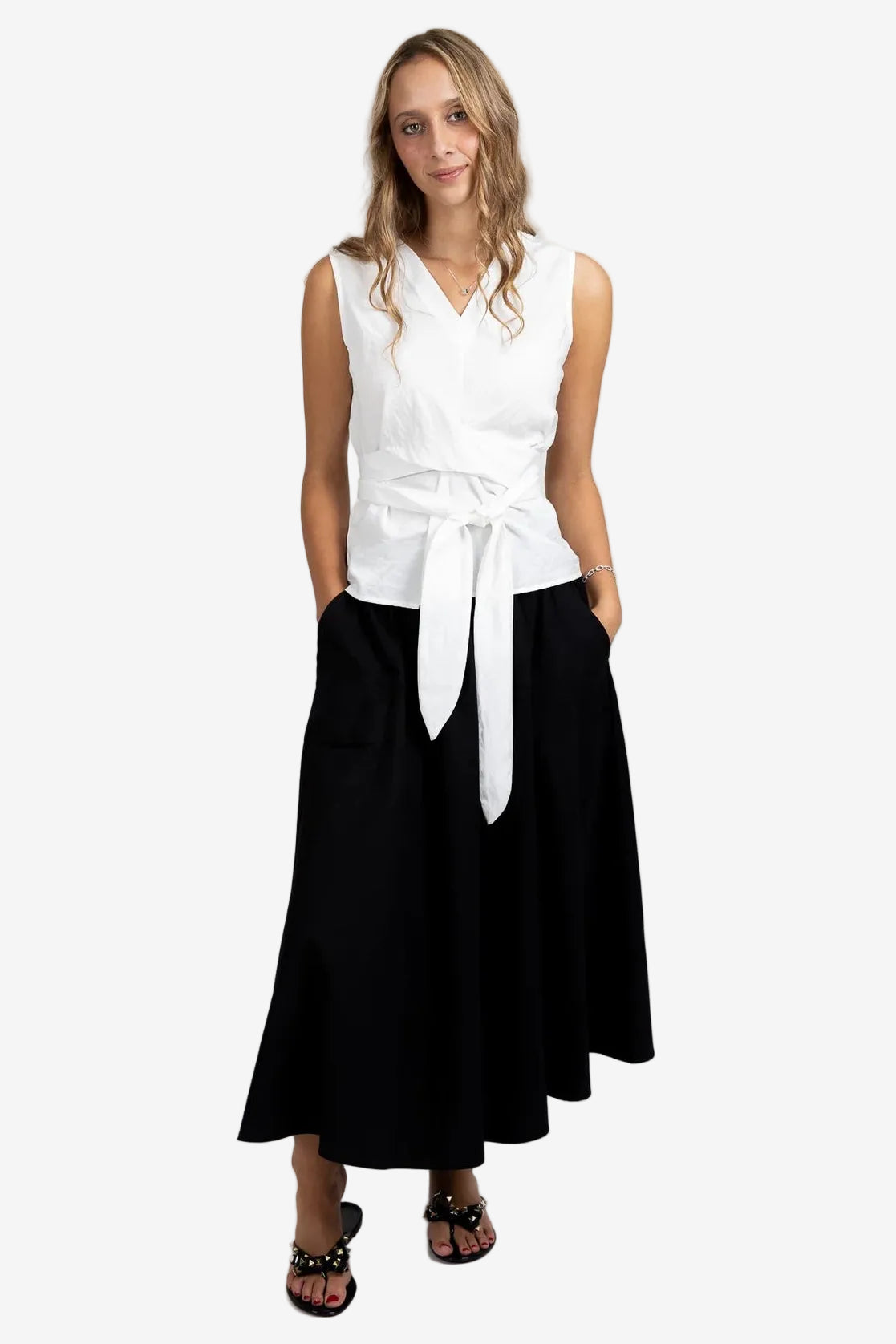 FEDERATION CROSS ME TOP - WHITE - THE VOGUE STORE