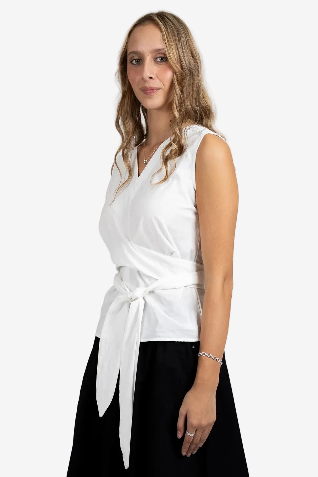 FEDERATION CROSS ME TOP - WHITE - THE VOGUE STORE