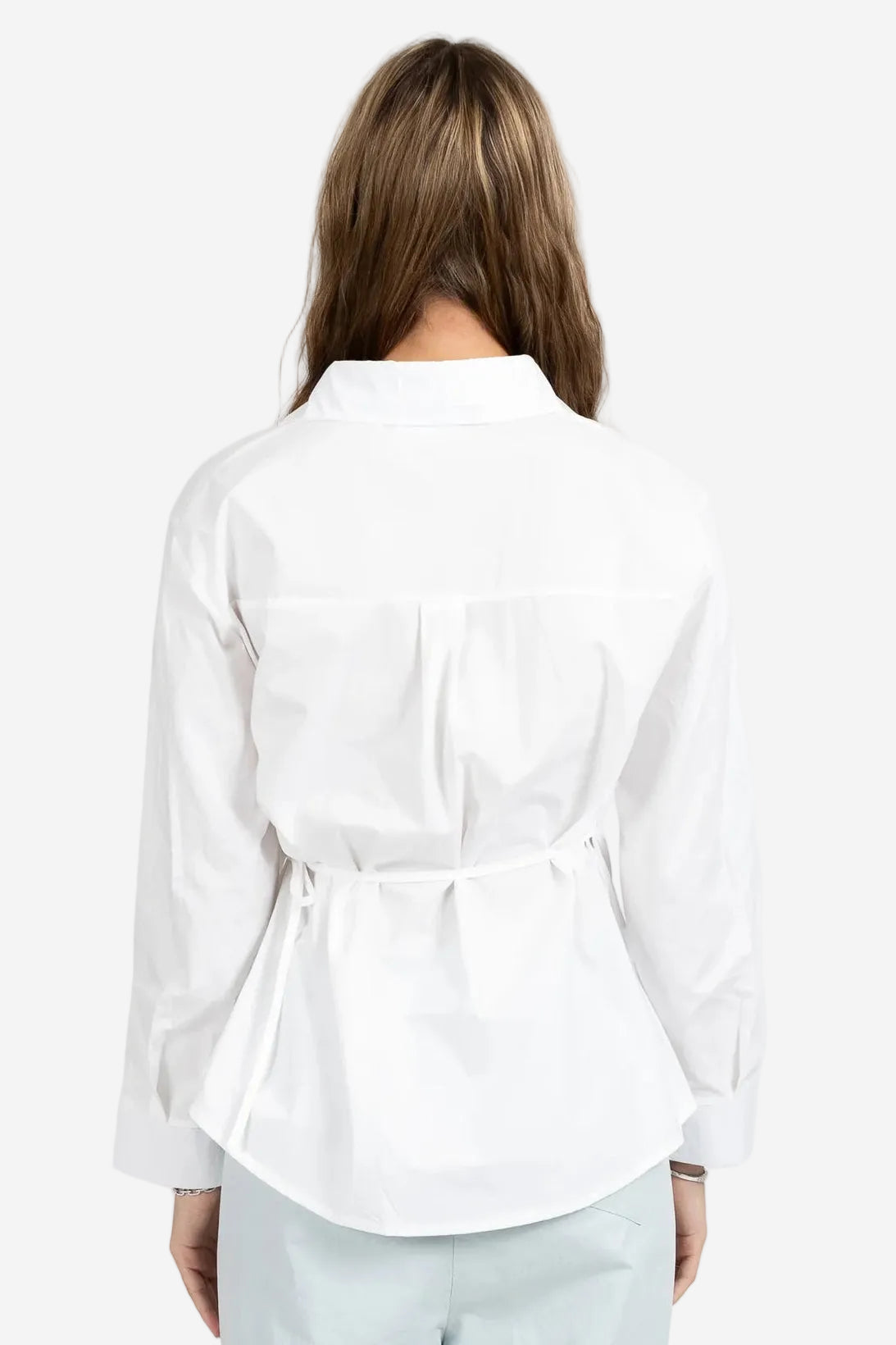 FEDERATION WRAP IT UP SHIRT - WHITE - THE VOGUE STORE